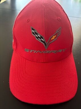 Stingray corvette red baseball hat
